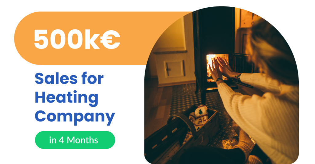 10 heating company 02 sales with chatbots 500k€ Sales for Heating Company in 4 Months