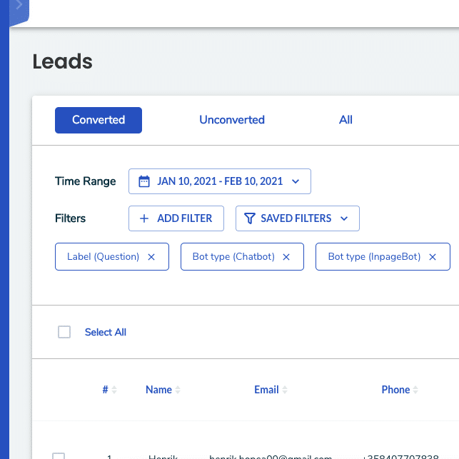 leadoo lead filter 2.0 leadoo bots Coming soon: New Era of Leadoo Bots & Leads