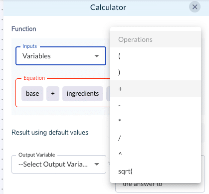 calculator operations