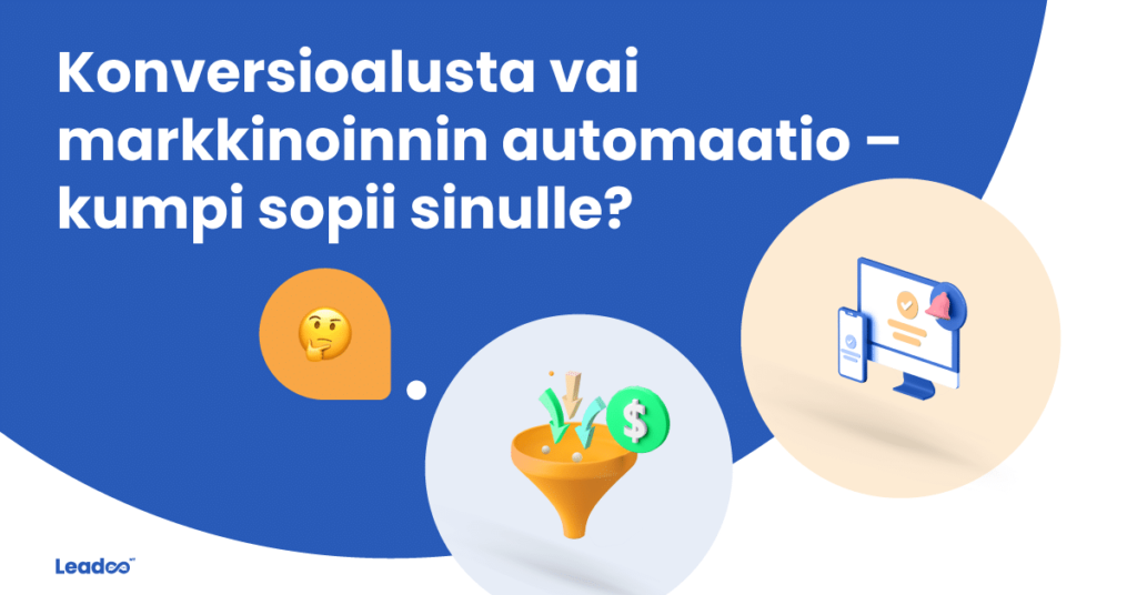 Conversion or automation 01 konversio Konversioalusta vai markkinoinnin automaatio – kumpi sopii sinulle?