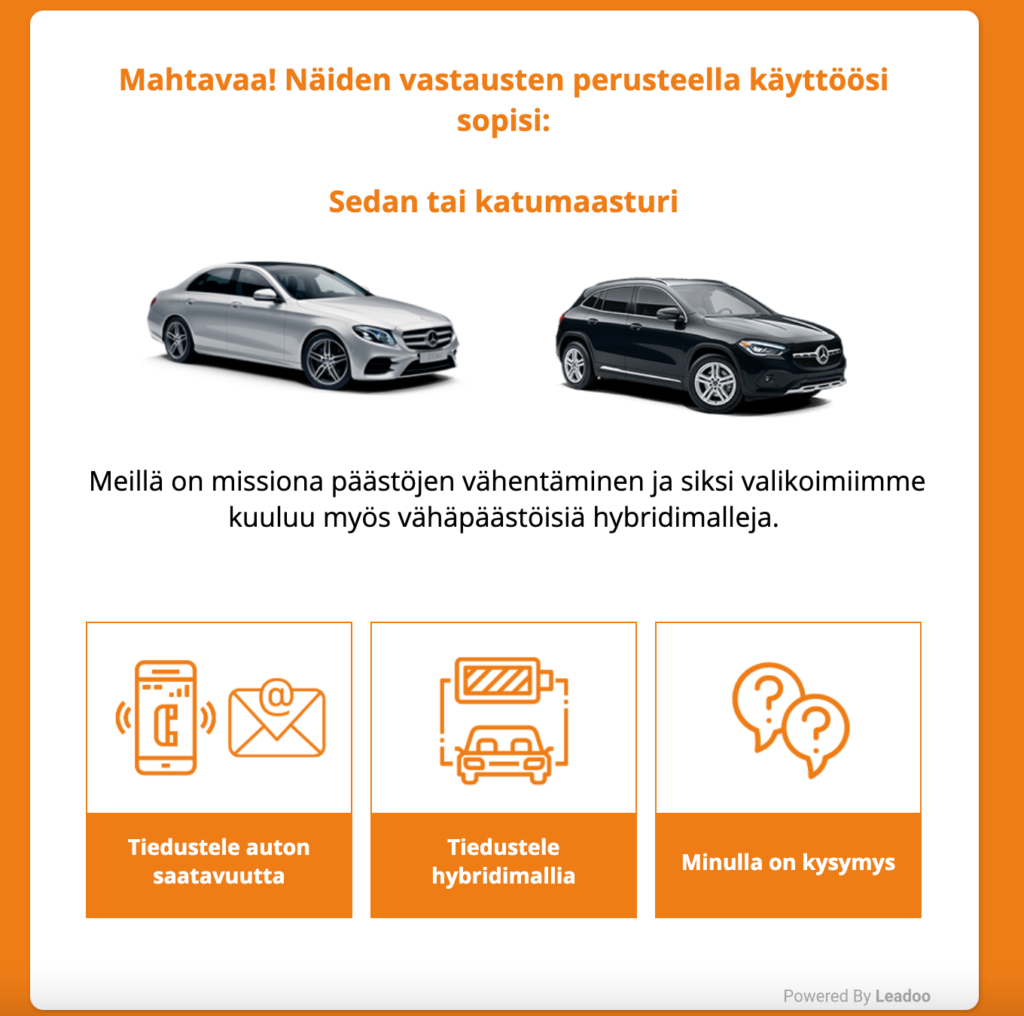 sixt Laskeutumissivu Näin rakennat laskeutumissivun hyödyntäen Leadoon konversiotyökaluja