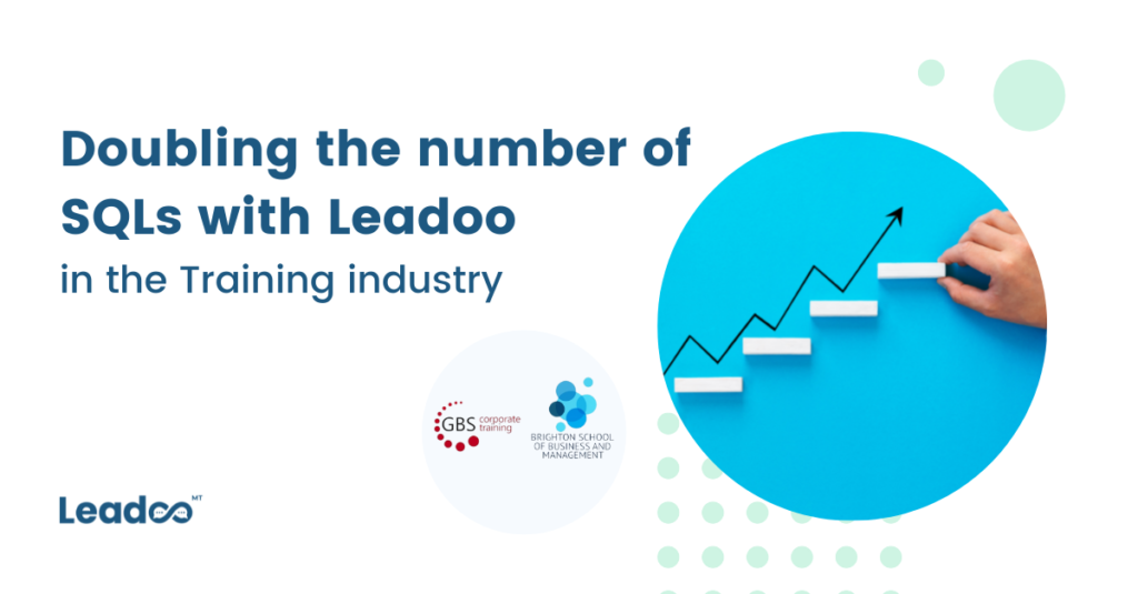 1 2 sql Doubling the number of SQLs with Leadoo in the Training industry