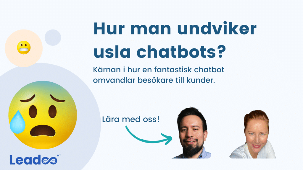 SWE webinar october header Hur man undviker usla chatbots?