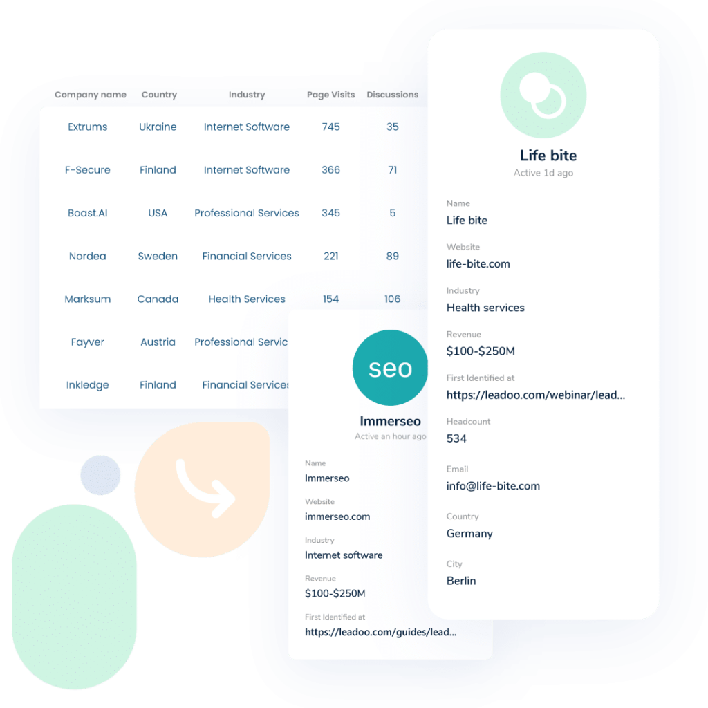 Conversion Analytics Company ident 4 1 Leadoo Company Identification